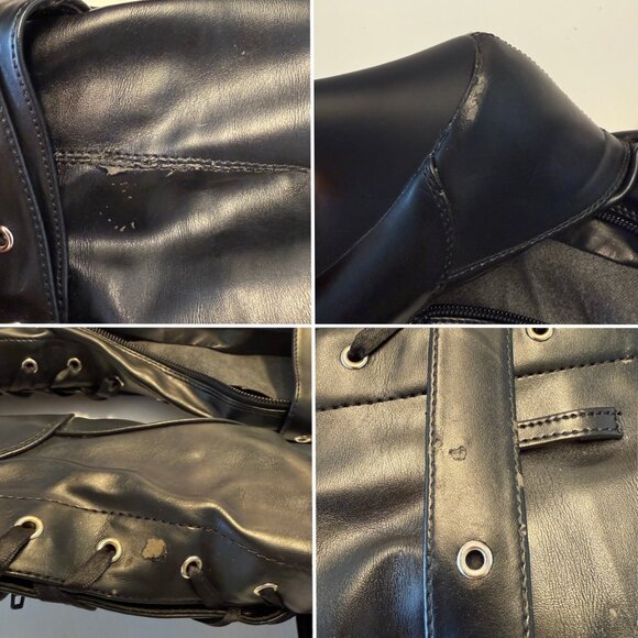 Pleaser Delight 3028 Platform Thigh High Boots Matte Black size 8 🖤 - Picture 6 of 10